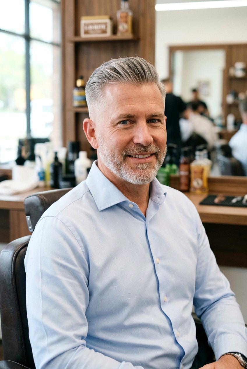 Taper Fade Gray Haircut - 20 men gray hairstyle for older professionals - 20 men gray hairstyle for older professionals