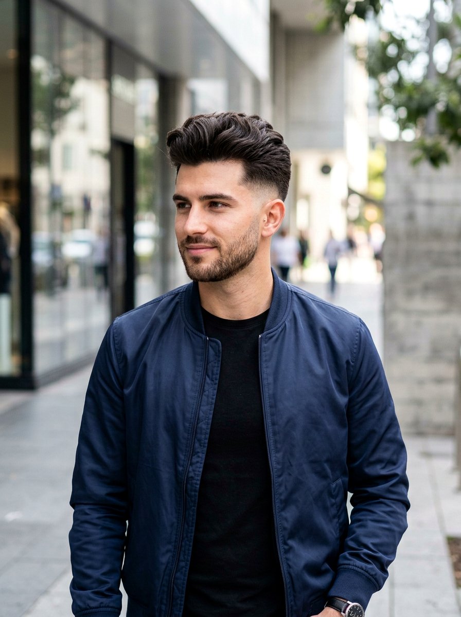 Taper Fade Quiff - 20 quiff haircut for thick hair men - 20 quiff haircut for thick hair men