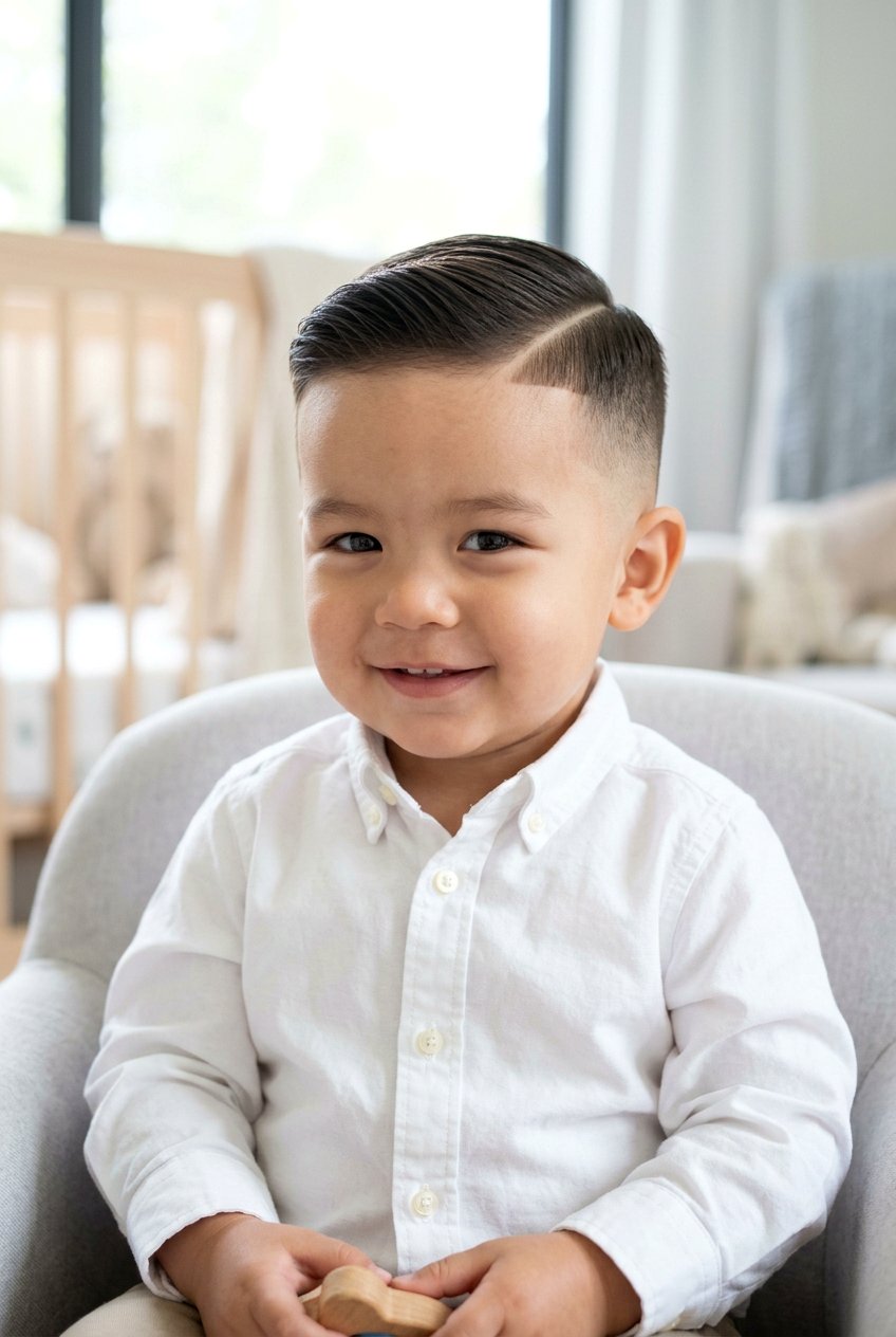 Taper Fade Side Part - 20 baby boy haircut with side part - 20 baby boy haircut with side part