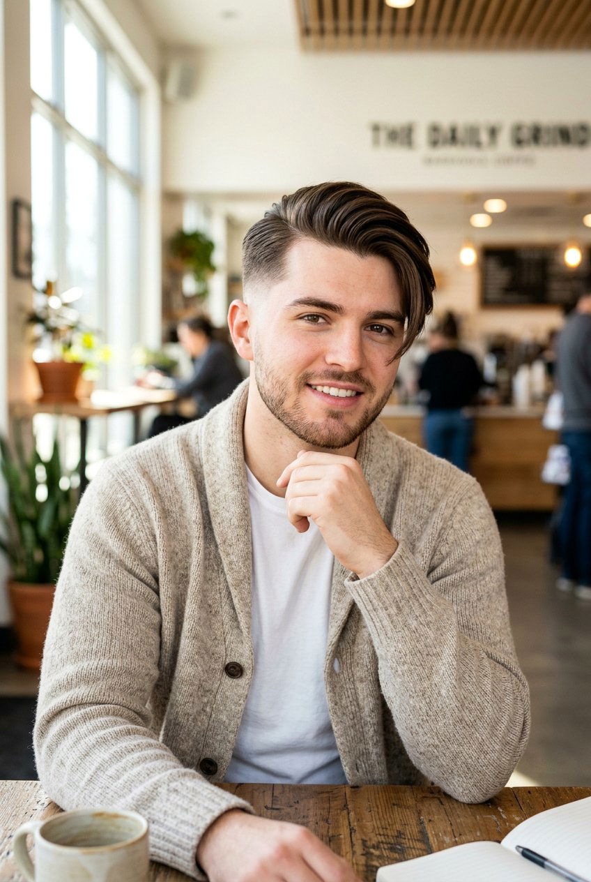 Taper Fade Side Swept Fringe Boys - 20 boys taper fade for straight hair - 20 boys taper fade for straight hair