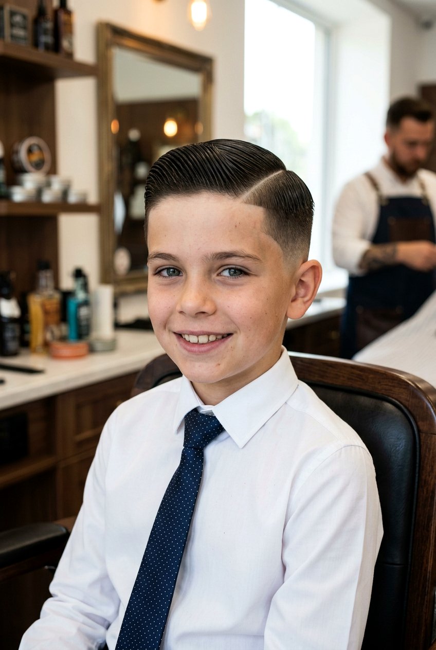 Taper Fade Slick Side Part - 20 boys haircut with slick side part - 20 boys haircut with slick side part