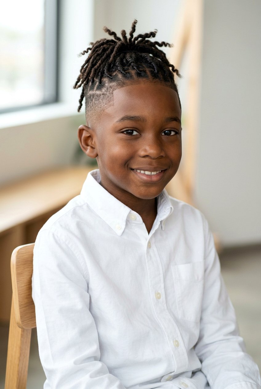 Taper Fade Starter Locs - 20 little boy starter locs - 20 little boy starter locs
