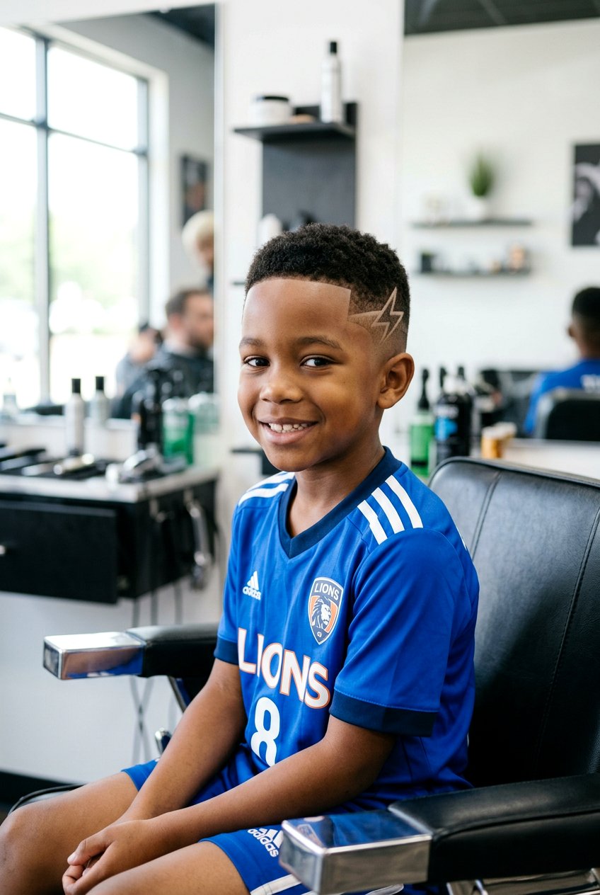 Taper Fade With Design - 20 little boy haircut with taper fade - 20 little boy haircut with taper fade