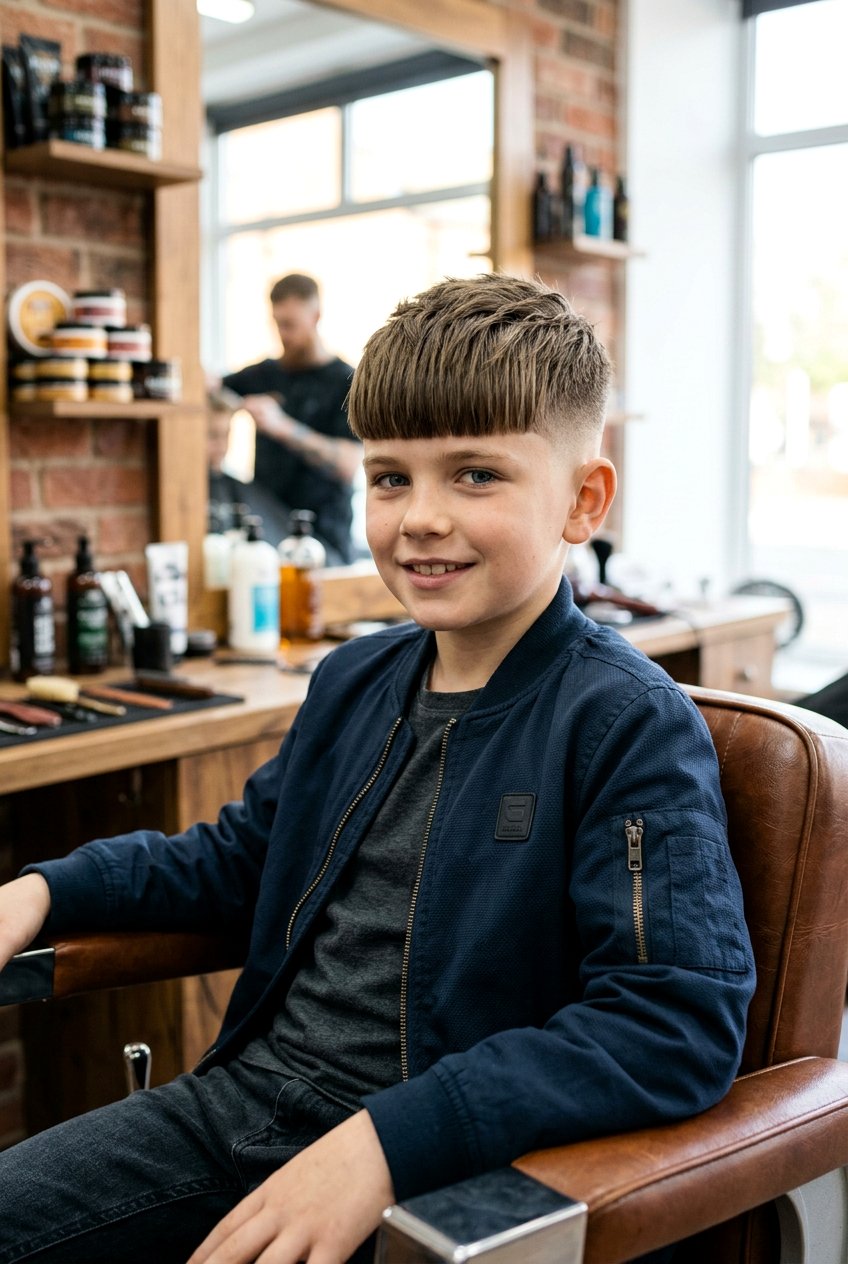Taper Fade With Disconnected Fringe - 20 boys haircut ideas for taper fade - 20 boys haircut ideas for taper fade