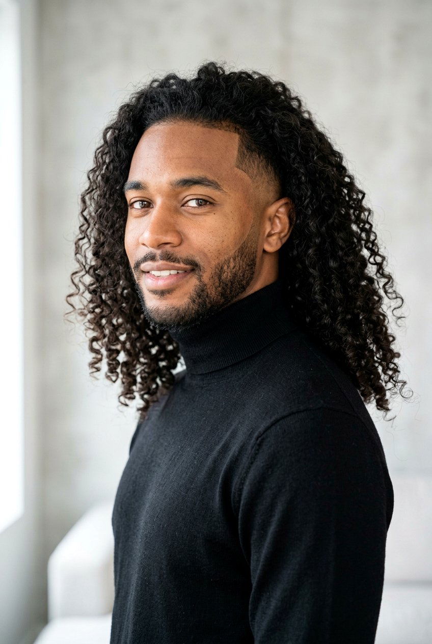 Taper Fade With Long Curly Hair - 20 mid taper fade for curly hair men - 20 mid taper fade for curly hair men