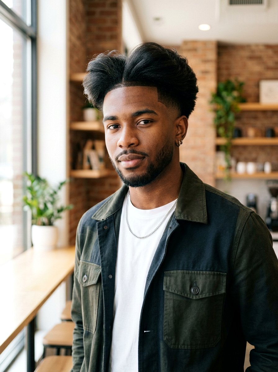 Taper Fade With Middle Part And Blowout - 20 taper fade with middle part - 20 taper fade with middle part