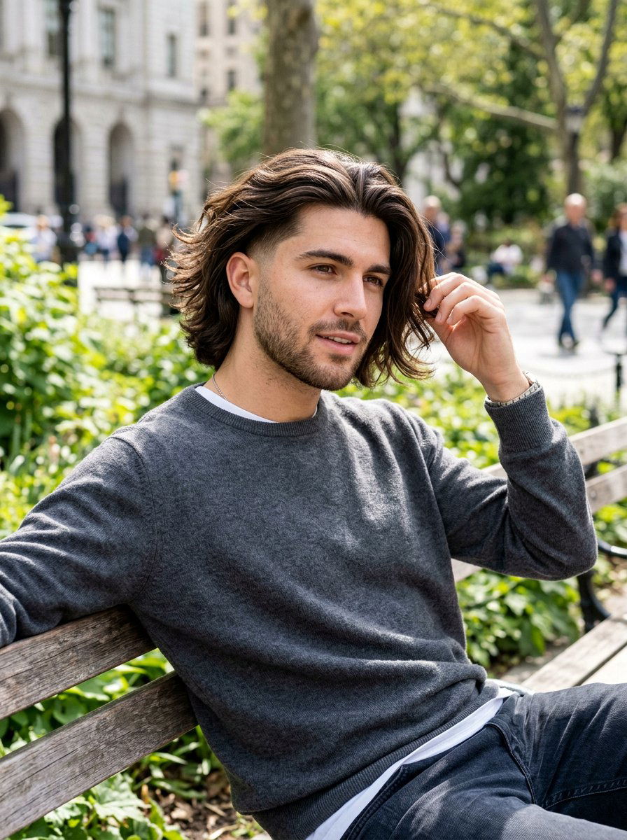 Taper Fade With Middle Part And Long Hair - 20 taper fade with middle part - 20 taper fade with middle part