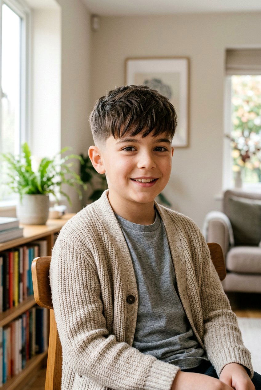 Taper Fade With Shaggy Fringe - 20 boys haircut ideas for taper fade - 20 boys haircut ideas for taper fade