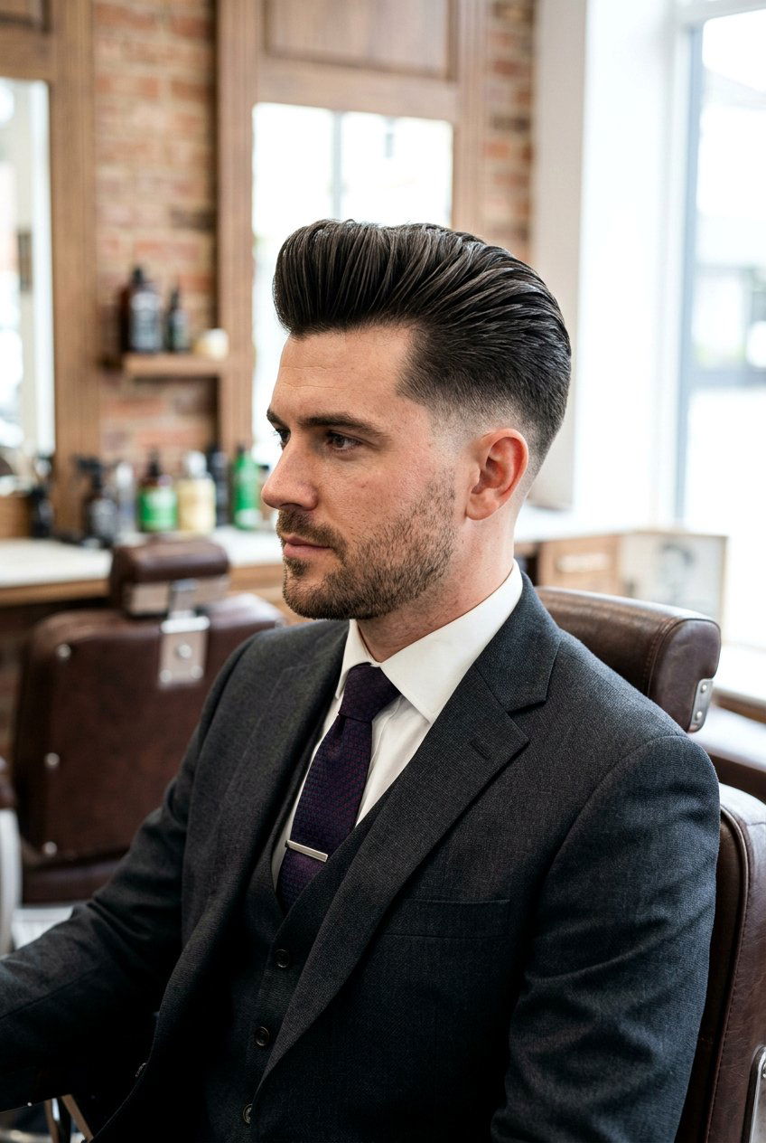 Taper Pompadour - 20 pompadour haircut for men - 20 pompadour haircut for men