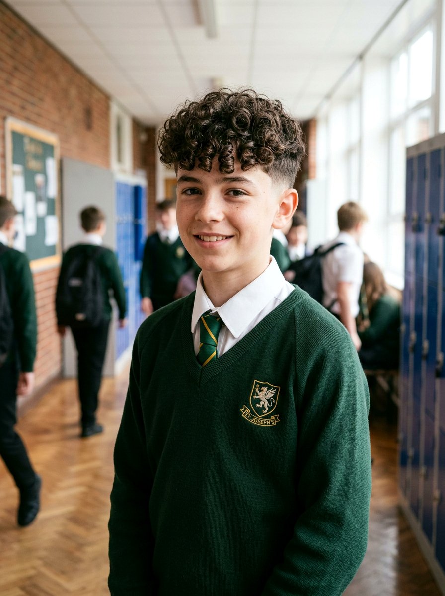 Taper With Curly Hair - 20 taper haircut for school boys - 20 taper haircut for school boys