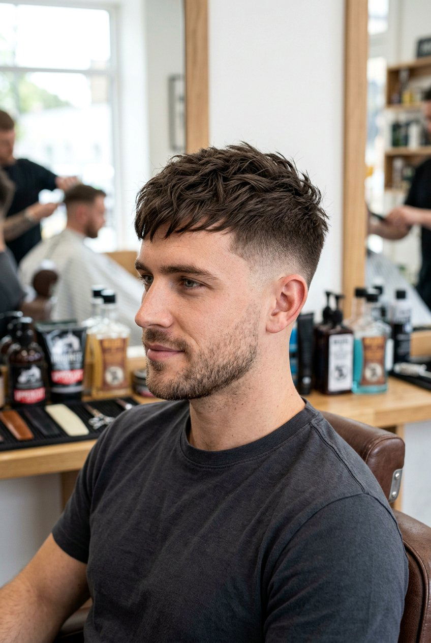 Taper fade textured crop - 20 textured crop haircut - 20 textured crop haircut