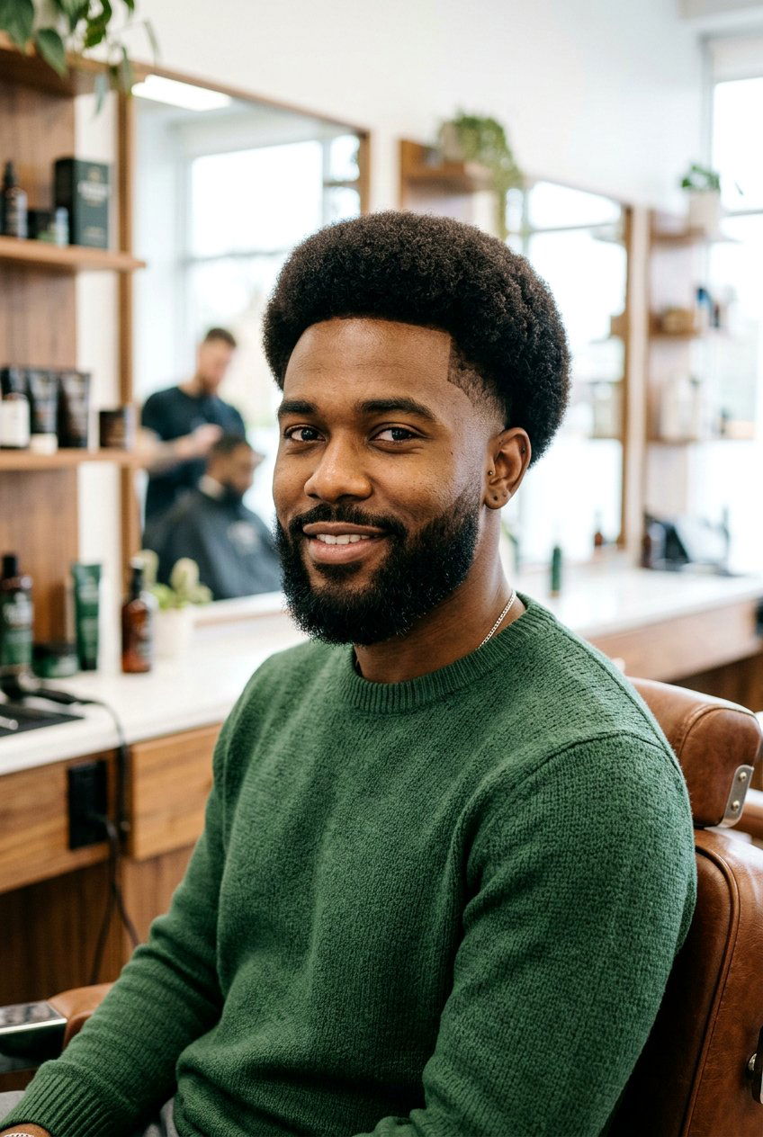 Tapered Afro Haircut - 20 men haircut ideas for curly hair - 20 men haircut ideas for curly hair