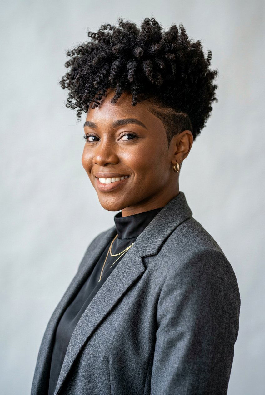 Tapered Afro Haircut - 20 short curly afro hairstyle for women - 20 short curly afro hairstyle for women