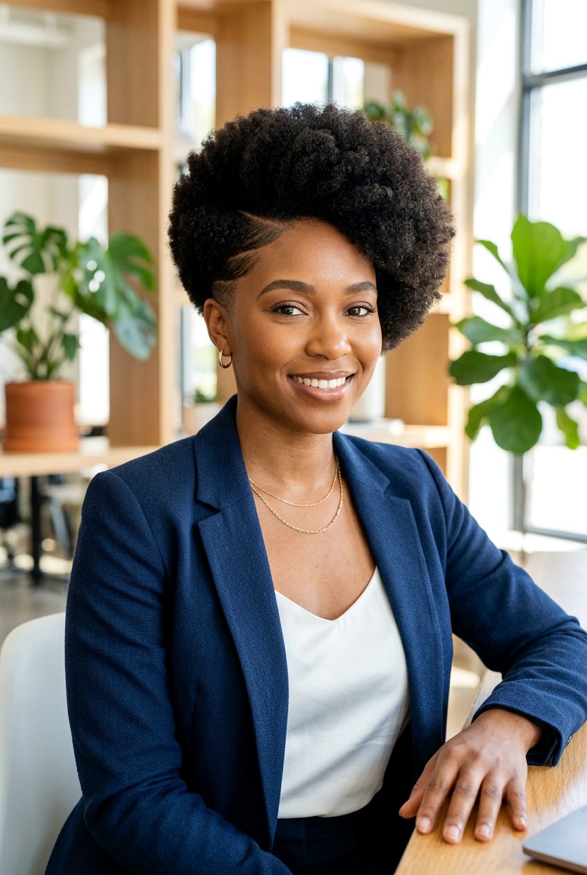 Tapered Afro with Side Part - 20 afro with side part hairstyle - 20 afro with side part hairstyle