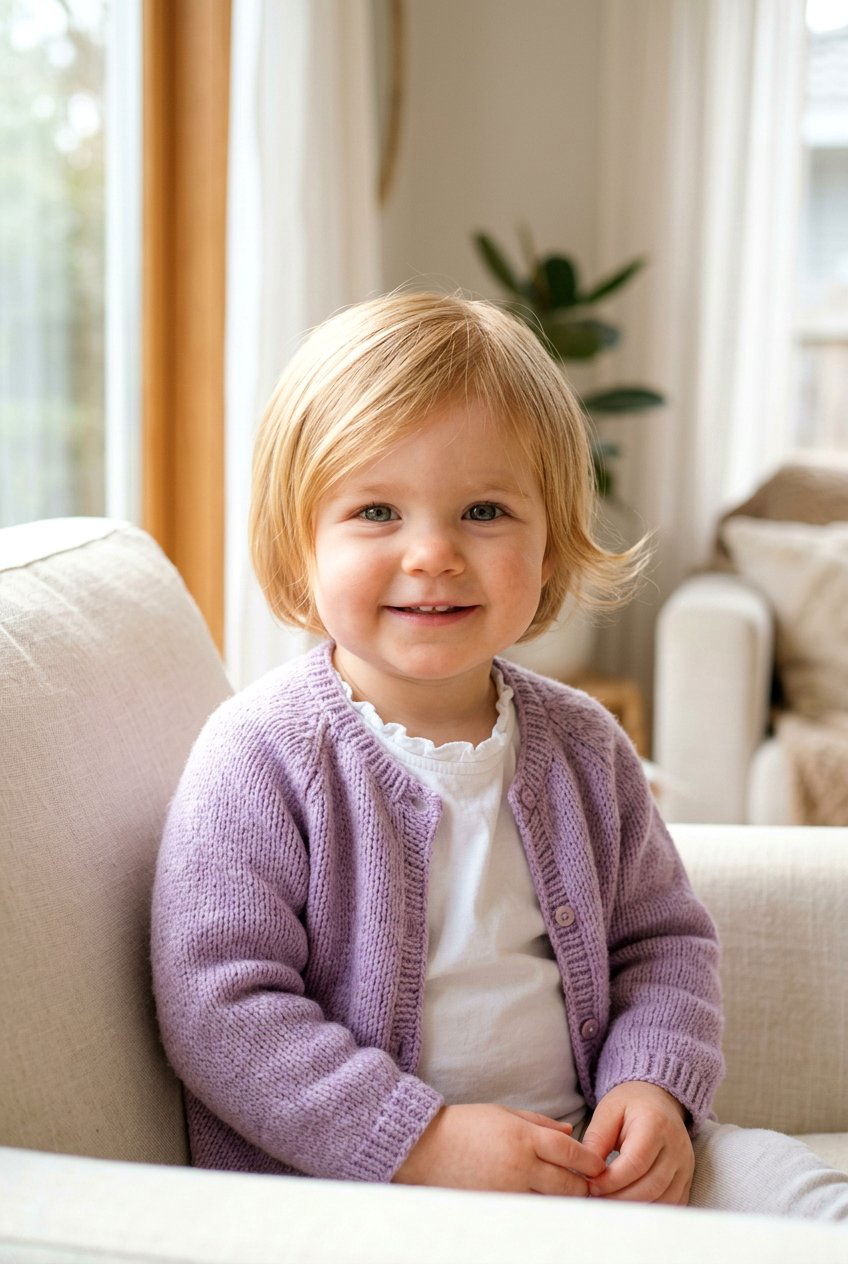 Tapered Bob Haircut - 20 first haircut ideas for baby girls - 20 first haircut ideas for baby girls