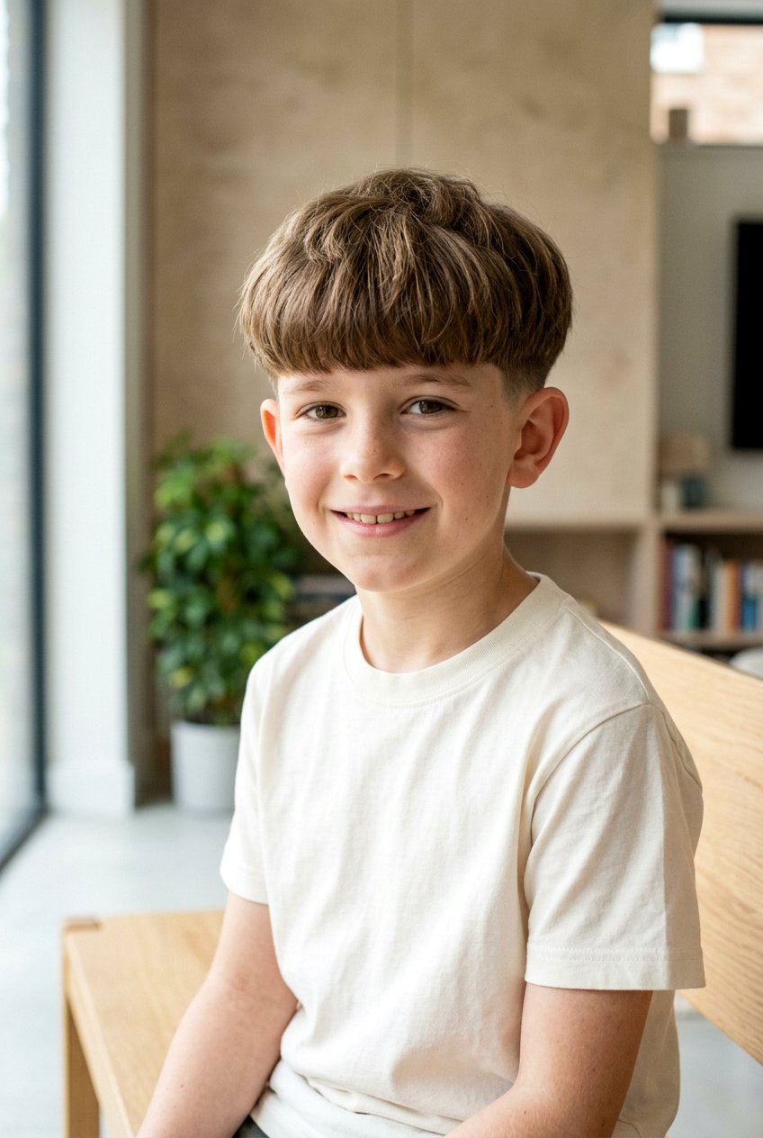 Tapered Bowl Cut - 20 boys haircut for thin fine hair - 20 boys haircut for thin fine hair