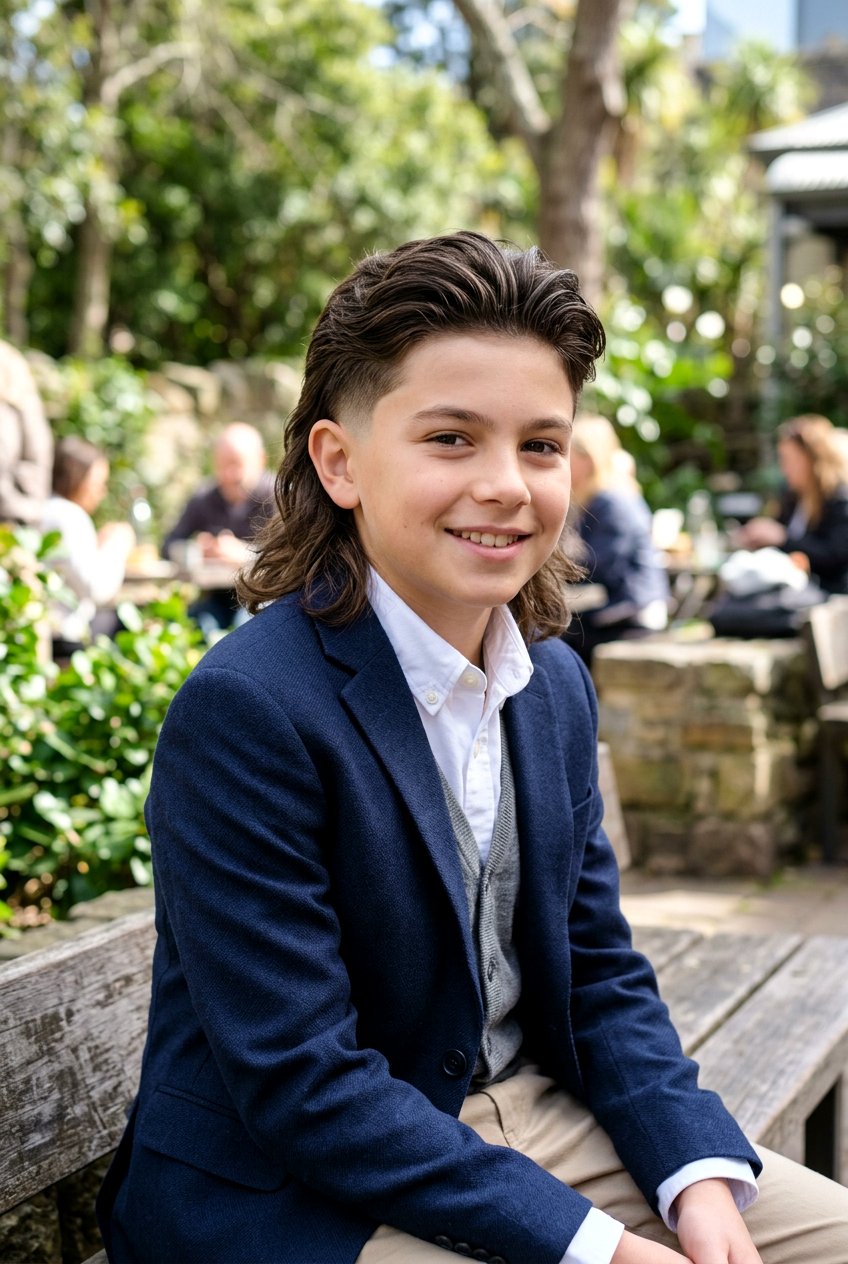 Tapered Burst Fade Mullet - 20 burst fade mullet for boys - 20 burst fade mullet for boys