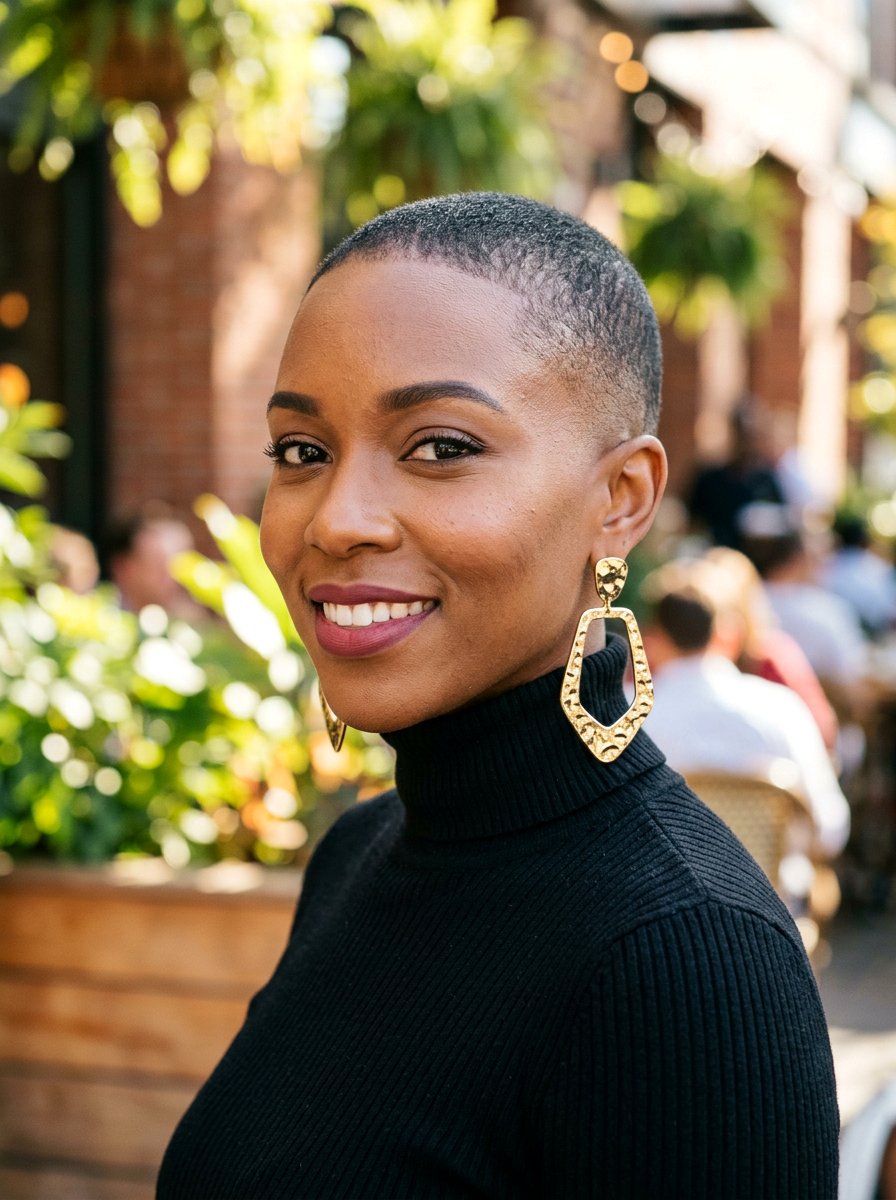 Tapered Buzz Cut Women - 20 tapered natural haircut for round face - 20 tapered natural haircut for round face