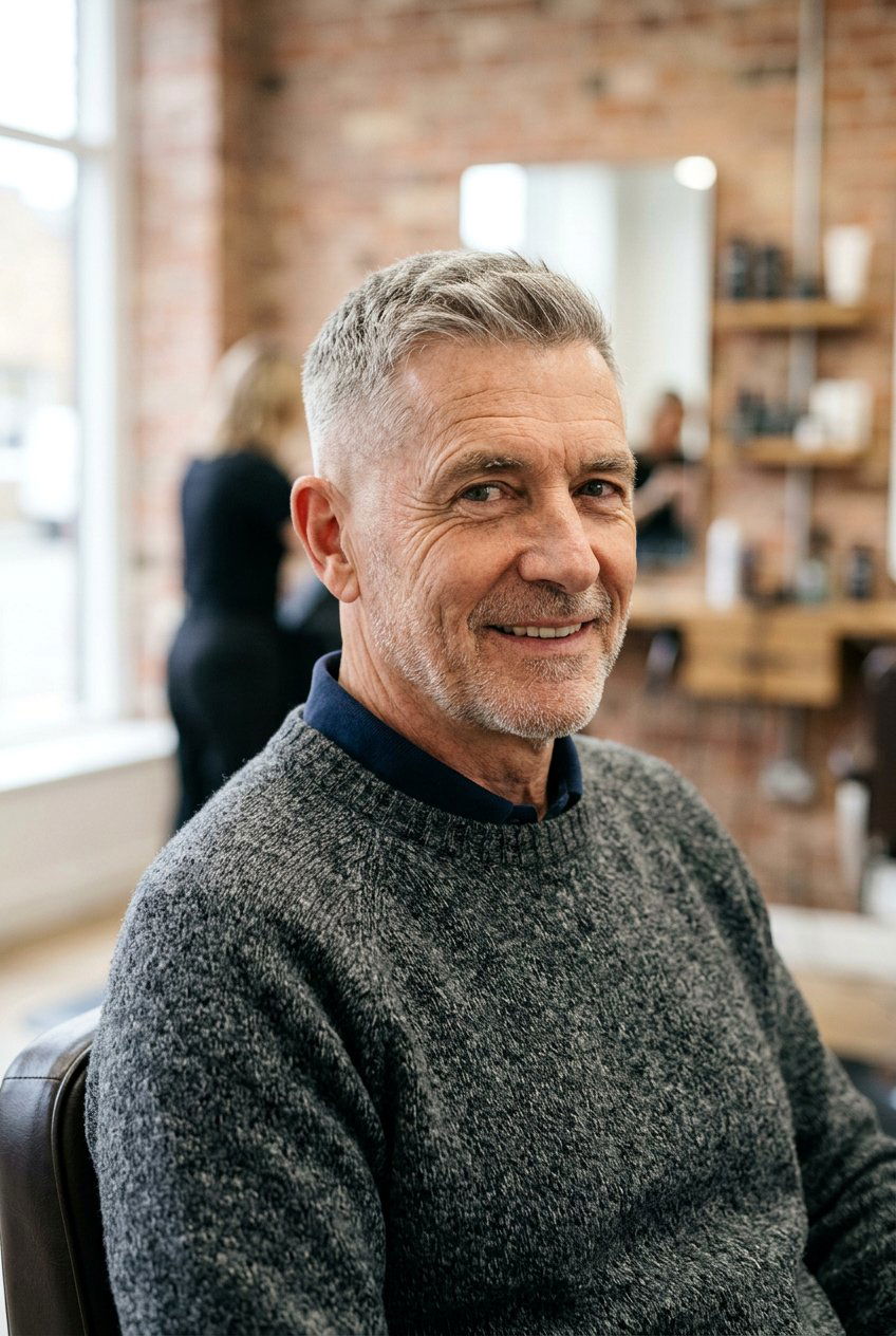 Tapered Crew Cut - 20 neat crew cut for older men - 20 neat crew cut for older men