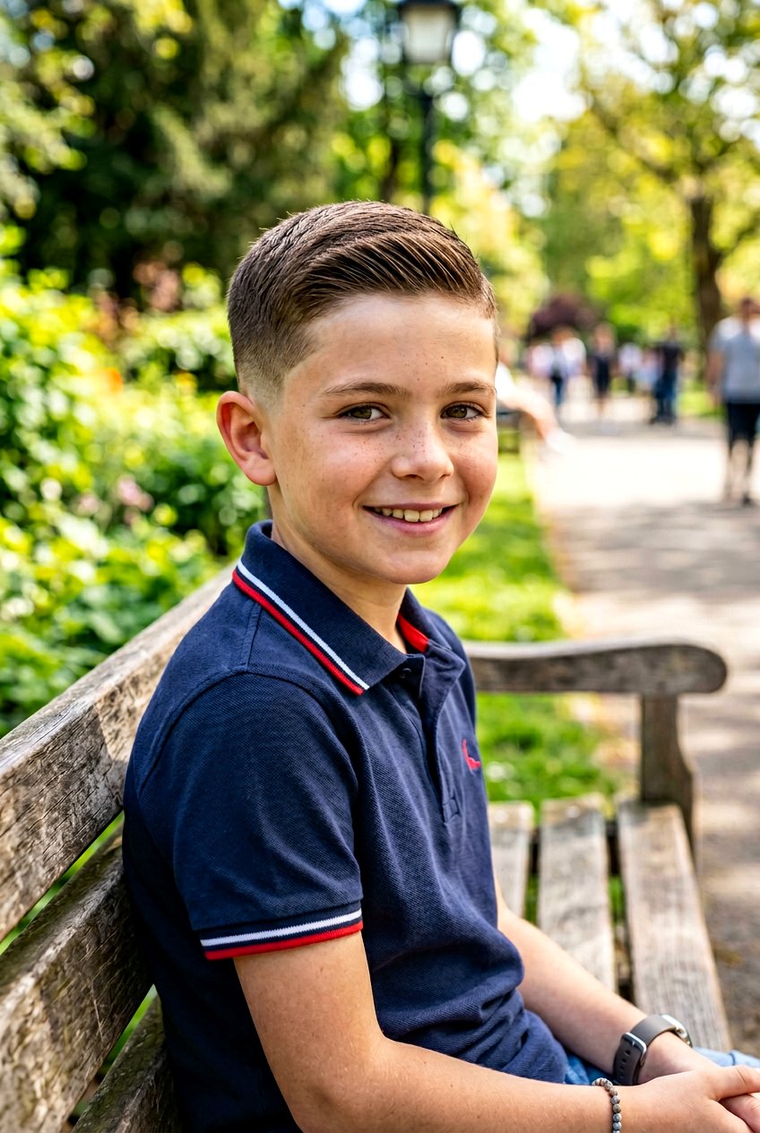 Tapered Crew Cut - 20 summer haircut for boys - 20 summer haircut for boys