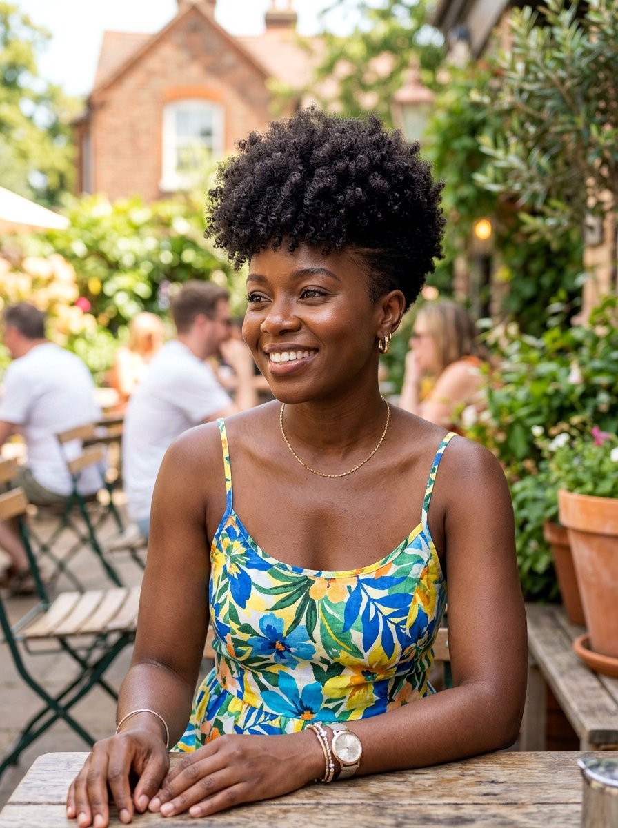 Tapered Curly Afro Haircut - 20 haircut for transition from relaxed to natural hair - 20 haircut for transition from relaxed to natural hair