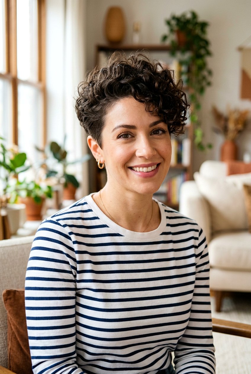 Tapered Curly Bixie Cut Women - 20 tapered sides curly top haircut women - 20 tapered sides curly top haircut women