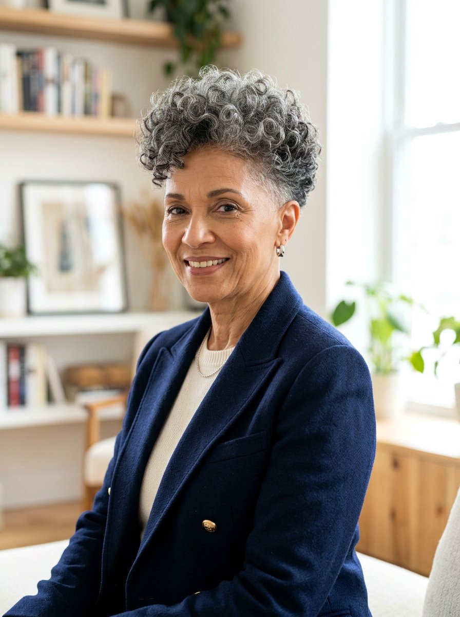 Tapered Curly Bixie Haircut - 20 curly bixie haircut for older women - 20 curly bixie haircut for older women