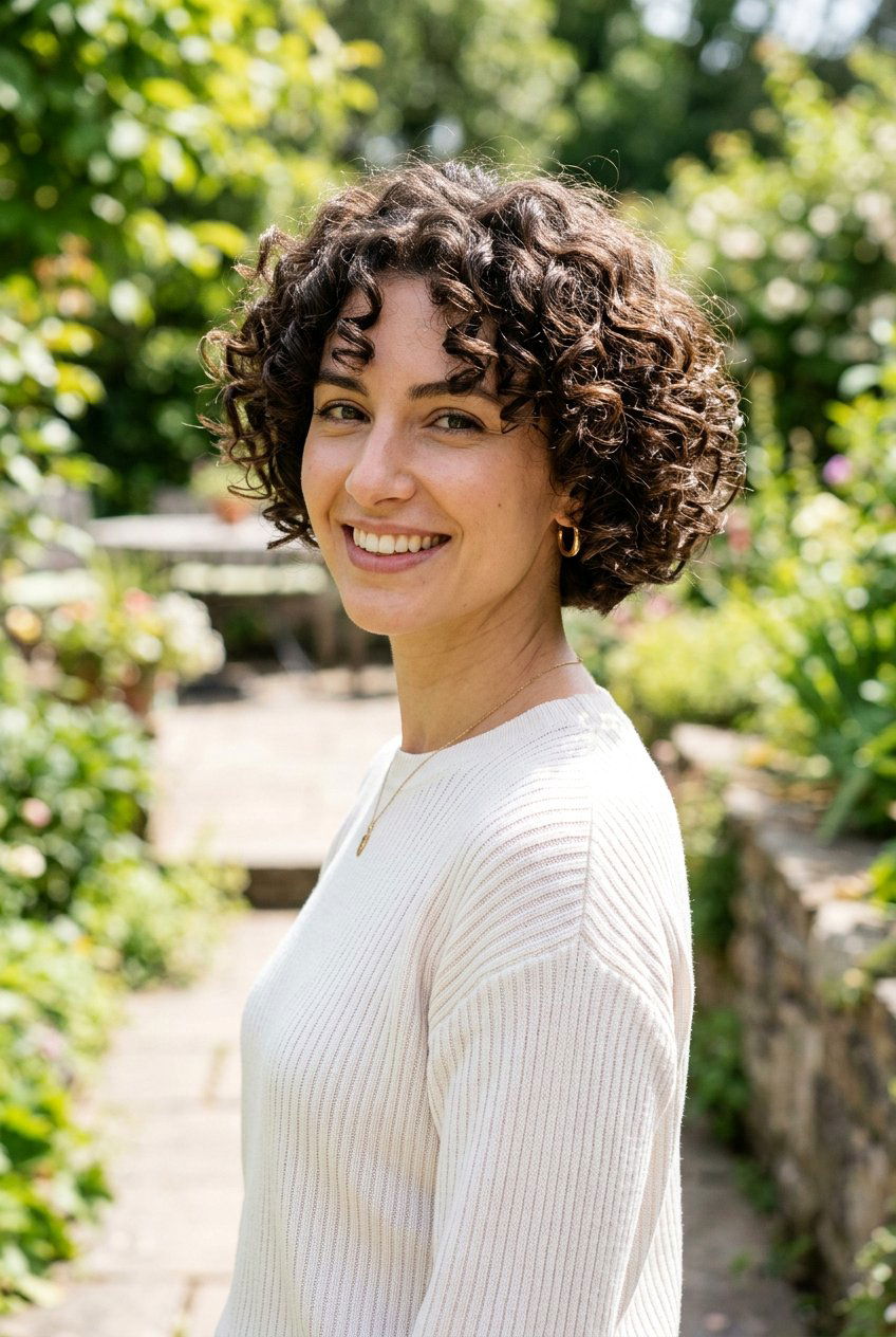 Tapered Curly Bob Haircut - 20 low maintenance haircut for mature curls - 20 low maintenance haircut for mature curls