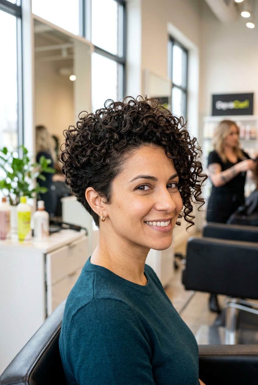 Tapered Curly Cut - 20 low maintenance haircuts for curly hair - 20 low maintenance haircuts for curly hair