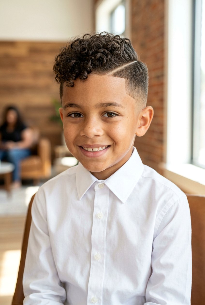 Tapered Curly Hair With Hard Part - 20 mixed boys taper curly haircut - 20 mixed boys taper curly haircut