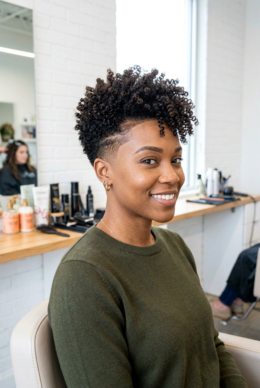 Tapered Curly Haircut - 20 short curly hairstyles - 20 short curly hairstyles