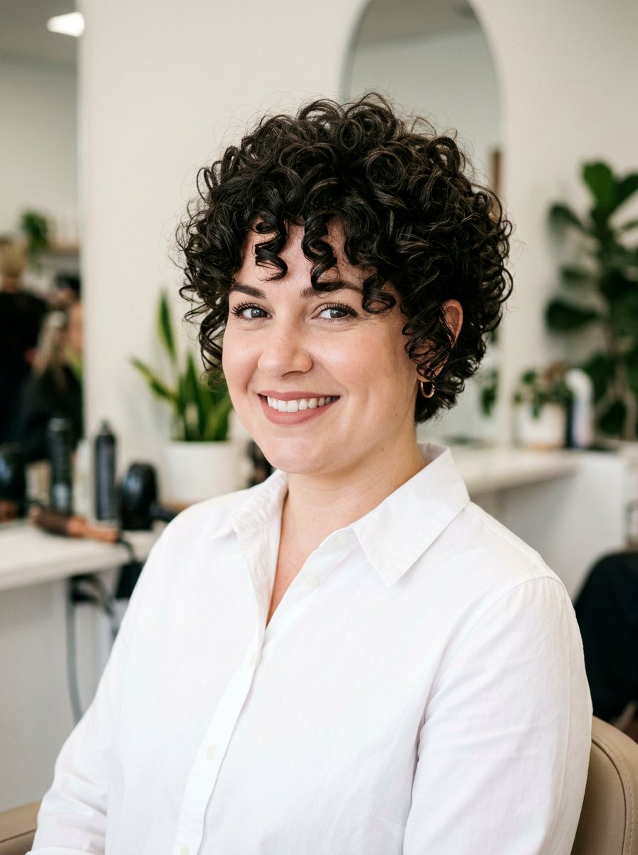 Tapered Curly Layered Haircut For Round Face - 20 curly layered haircut for round face women - 20 curly layered haircut for round face women