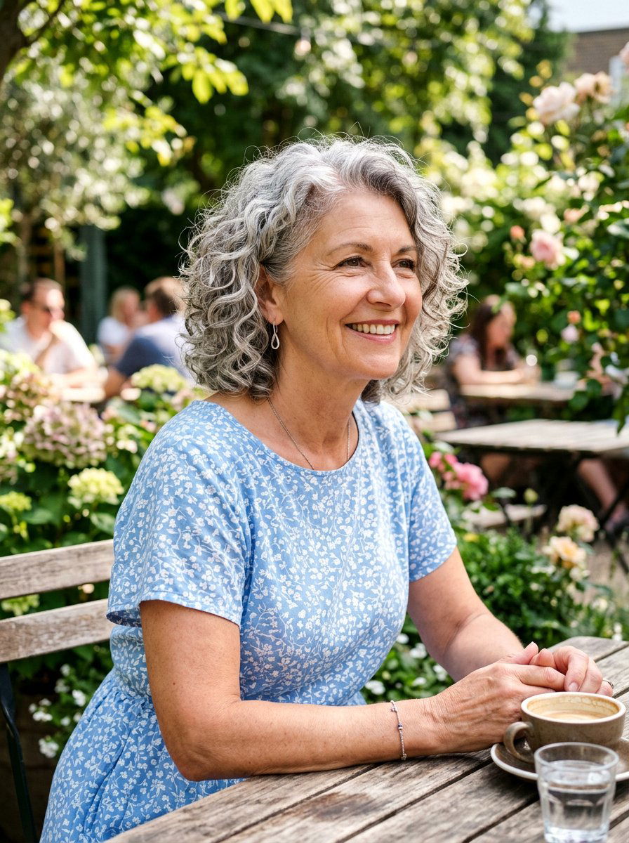 Tapered Curly Lob - 20 curly lob haircut for older women - 20 curly lob haircut for older women
