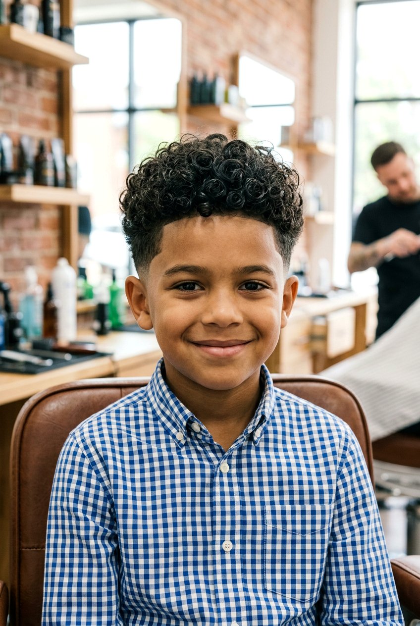 20 Fun Boys Haircut With Curly Mop Top Styles For Kids Now