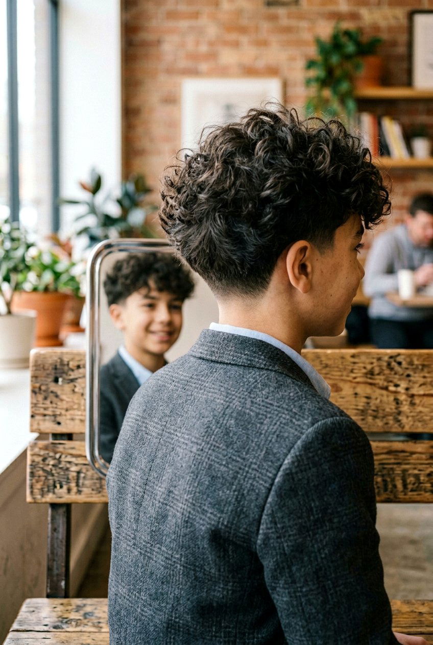 Tapered Curly Wolf Cut - 20 boys wolf cut for curly hair - 20 boys wolf cut for curly hair