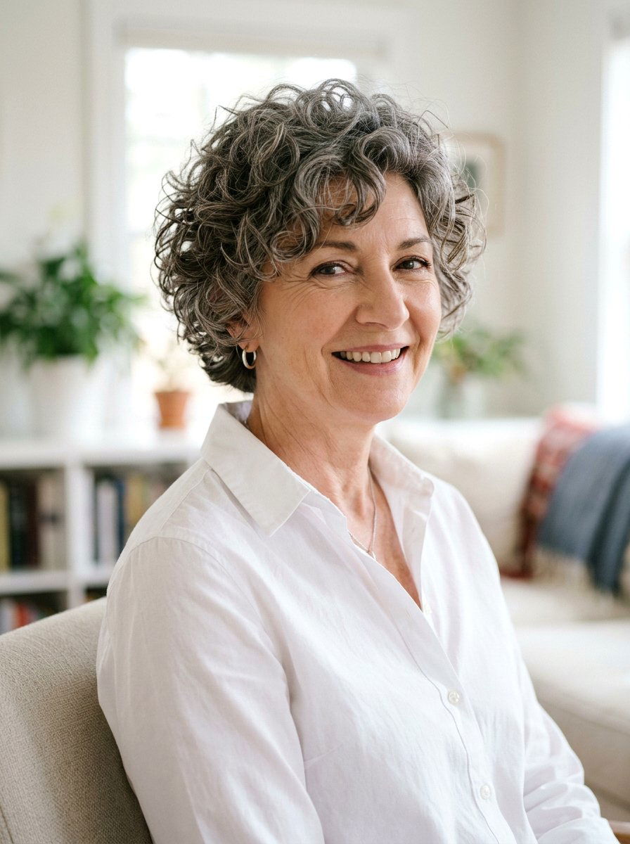 Tapered Curly Wolf Cut - 20 curly wolf cut for mature women - 20 curly wolf cut for mature women