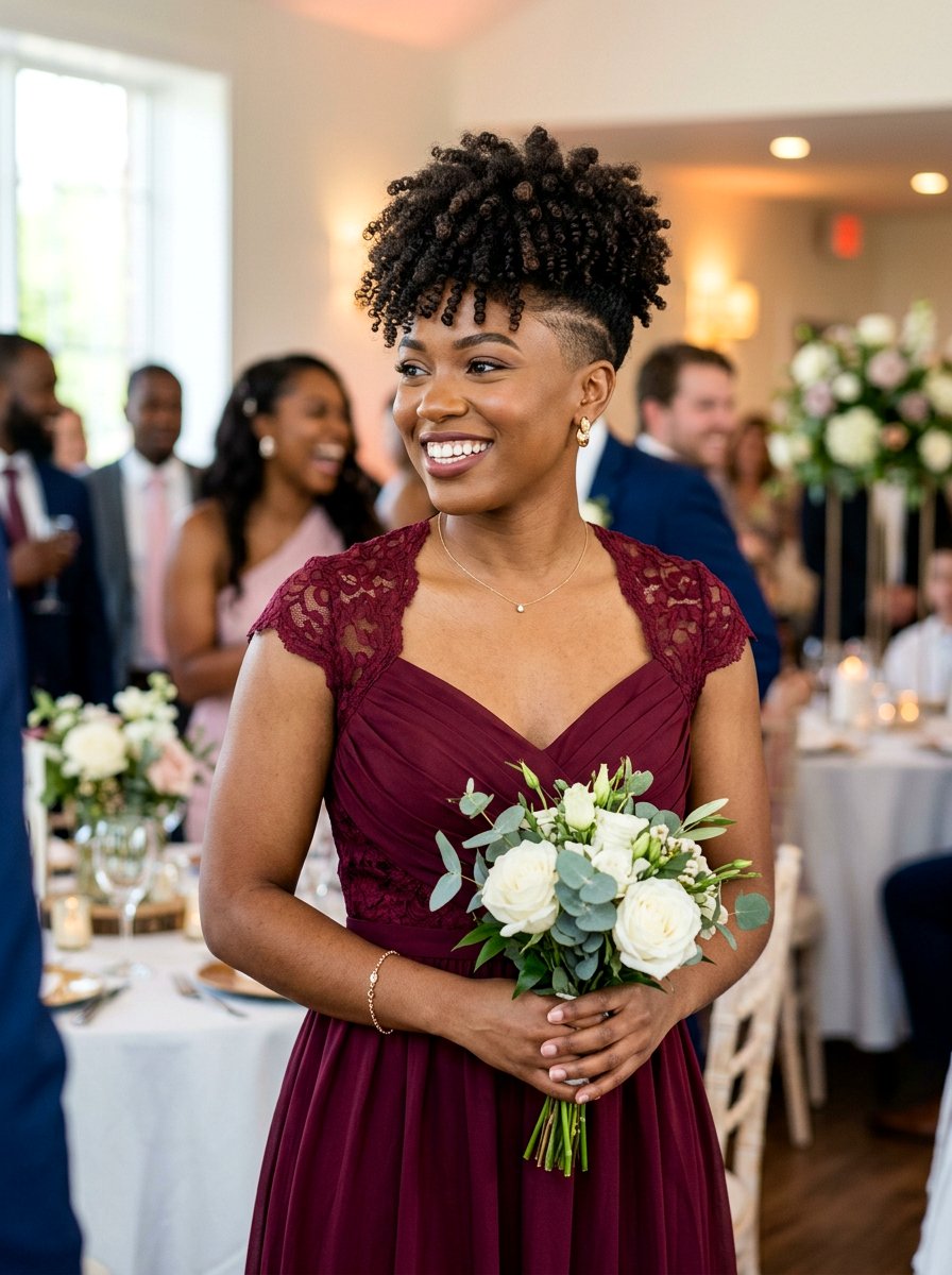 Tapered Cut For Black Women - 20 wedding hairstyles for black bridesmaids - 20 wedding hairstyles for black bridesmaids
