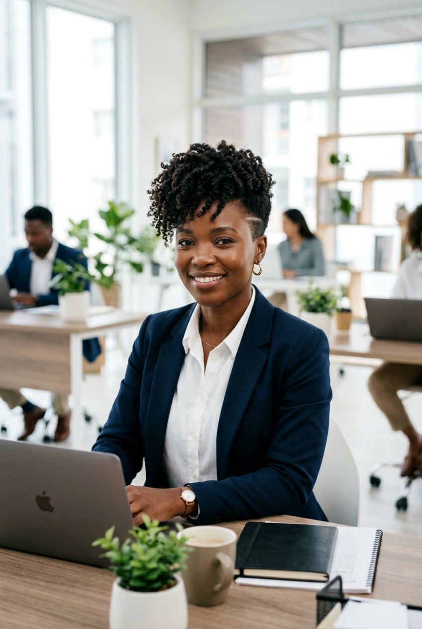 Tapered Cut Natural Hairstyle For Work - 20 natural hairstyles for work - 20 natural hairstyles for work