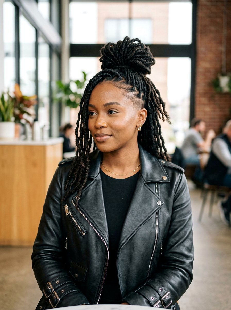 Tapered Cut Starter Locs - 20 starter loc styles for women - 20 starter loc styles for women