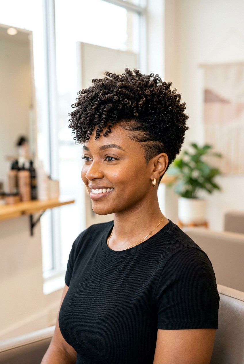 Tapered Cut With Defined Coils - 20 graduation hairstyles for natural hair - 20 graduation hairstyles for natural hair