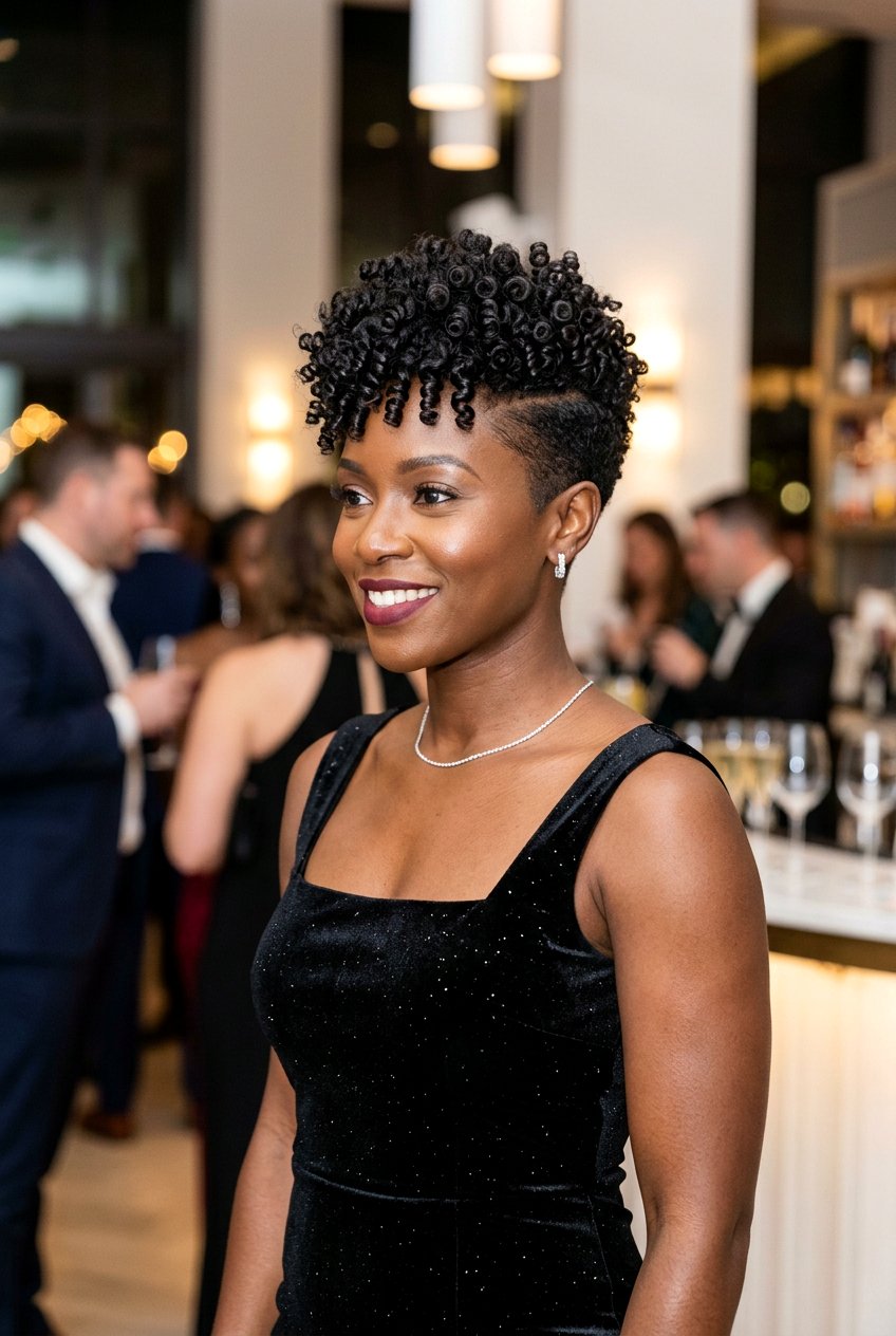 Tapered Cut With Defined Ringlets - 20 black women curly tapered cut ideas - 20 black women curly tapered cut ideas