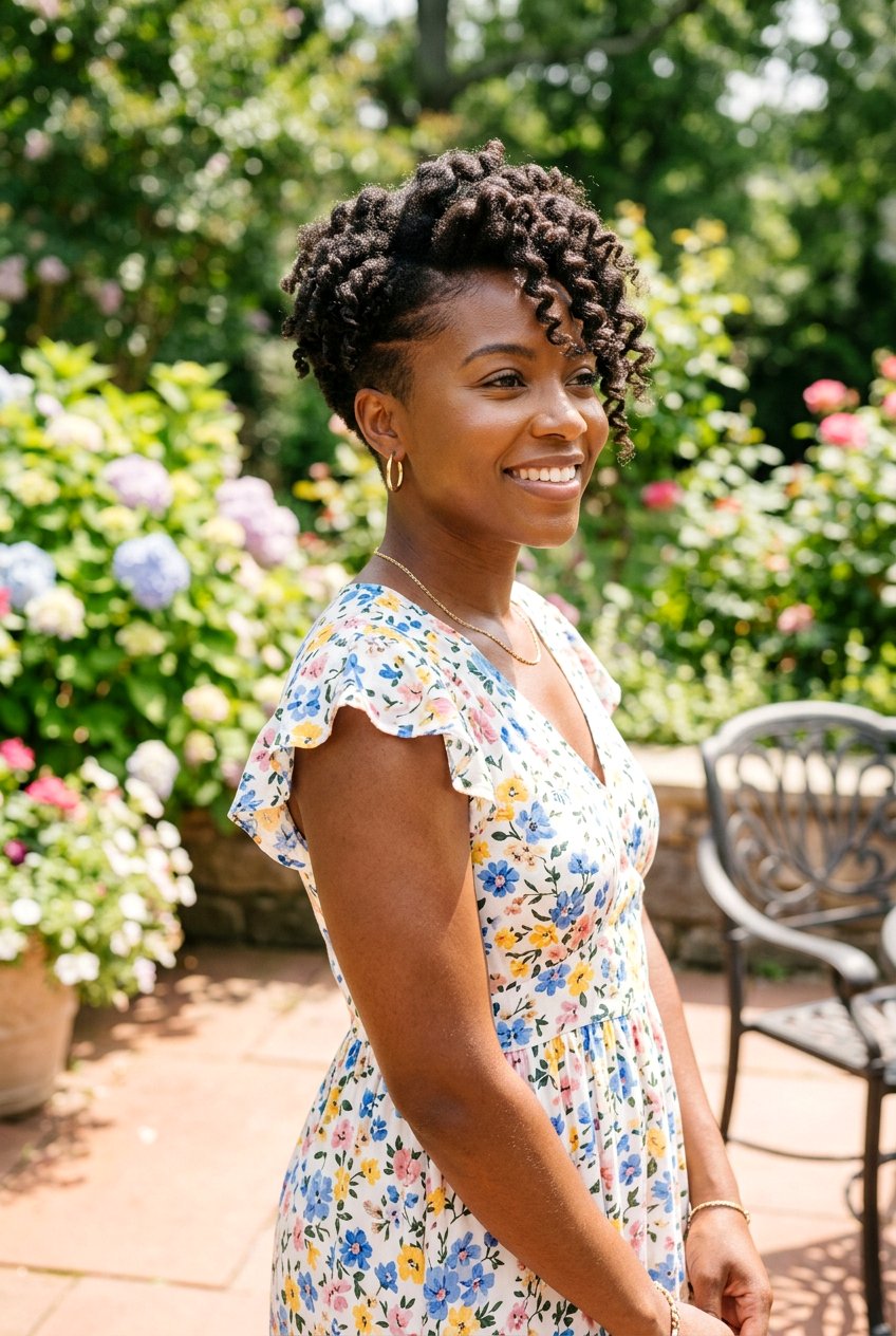 Tapered Cut With Loose Curls - 20 black women curly tapered cut ideas - 20 black women curly tapered cut ideas