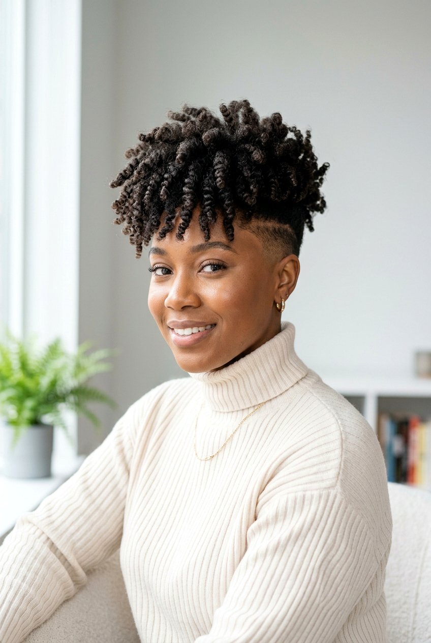 Tapered Finger Coils - 20 finger coils hairstyle for natural hair - 20 finger coils hairstyle for natural hair