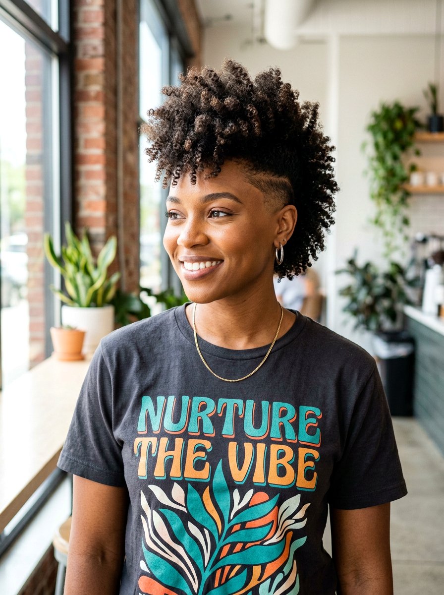 Tapered Frohawk For Natural Hair - 20 tapered natural haircut for women - 20 tapered natural haircut for women