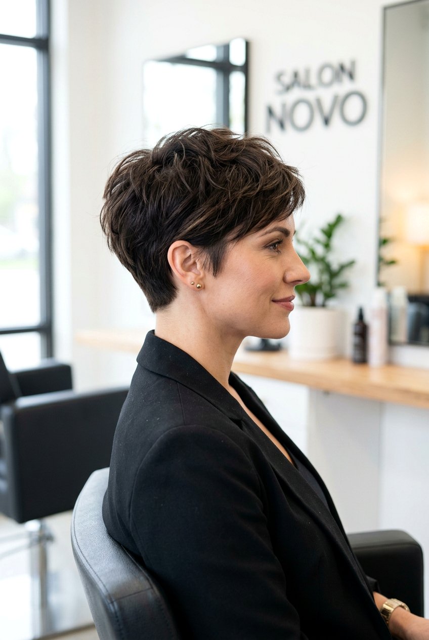 Tapered Layered Cut - 20 layered hairstyles for women over 50 - 20 layered hairstyles for women over 50