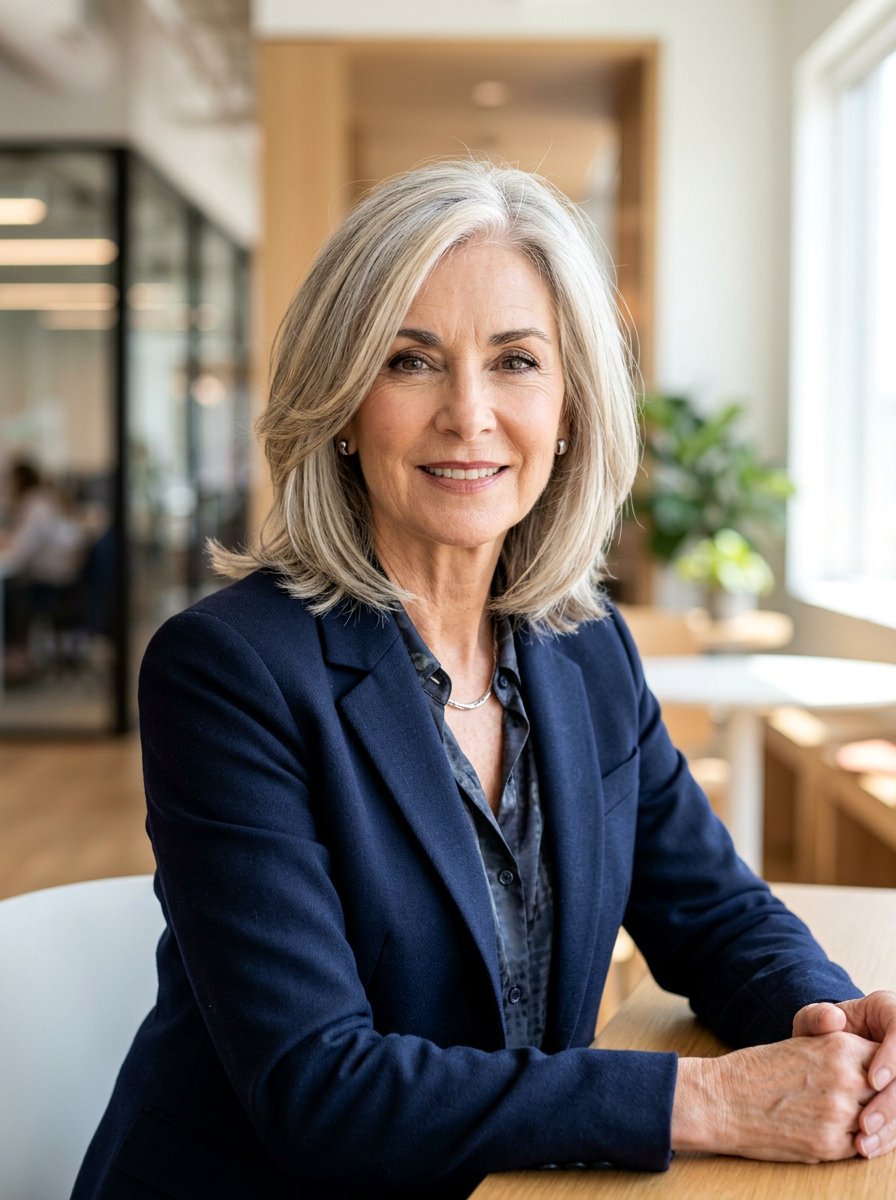 Tapered Layered Shoulder Length Cut - 20 older women shoulder length layer ideas - 20 older women shoulder length layer ideas