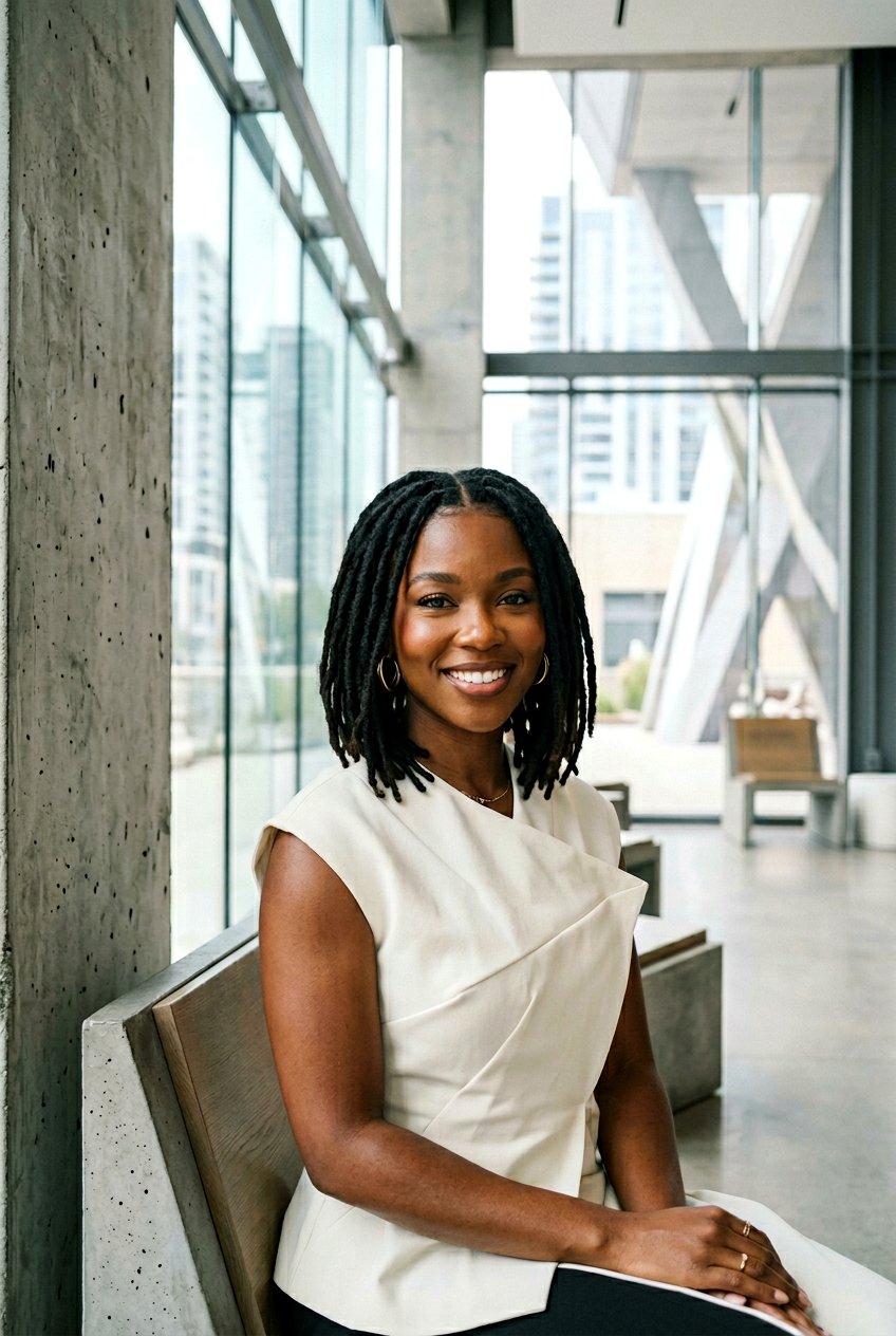 Tapered Loc Bob Middle Part - 20 loc bob with middle part - 20 loc bob with middle part