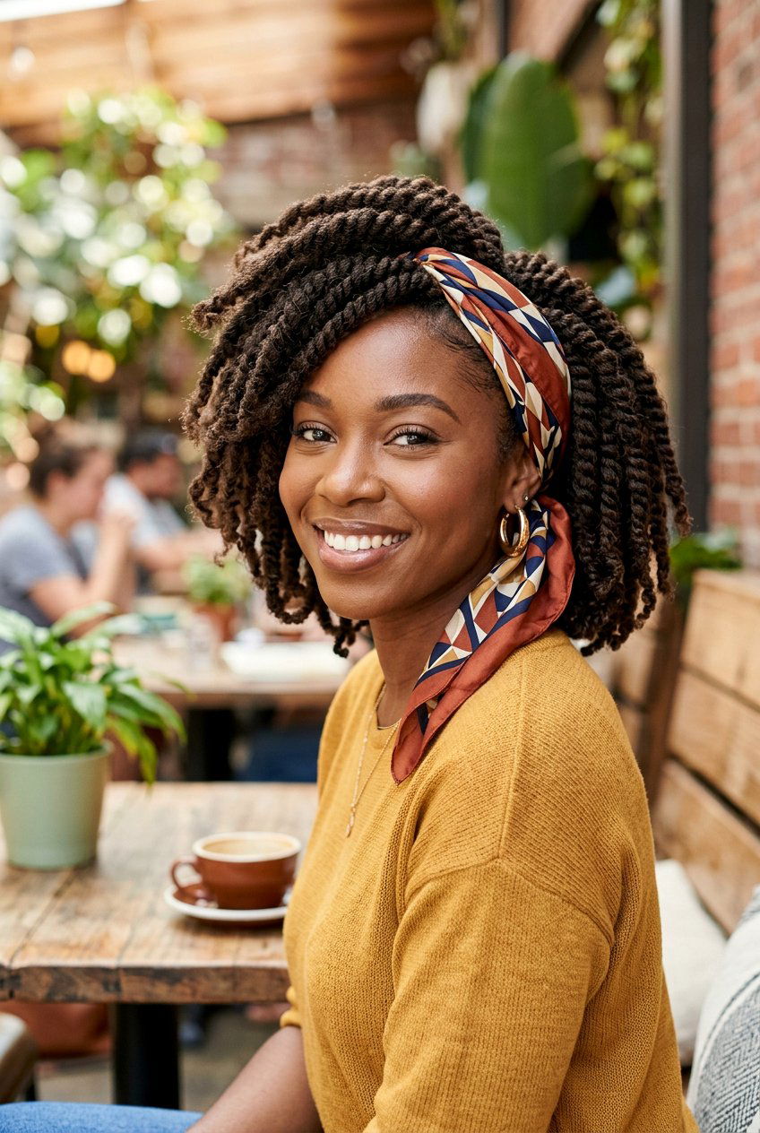 Tapered Marley Twist Bob - 20 marley twists bob for women - 20 marley twists bob for women