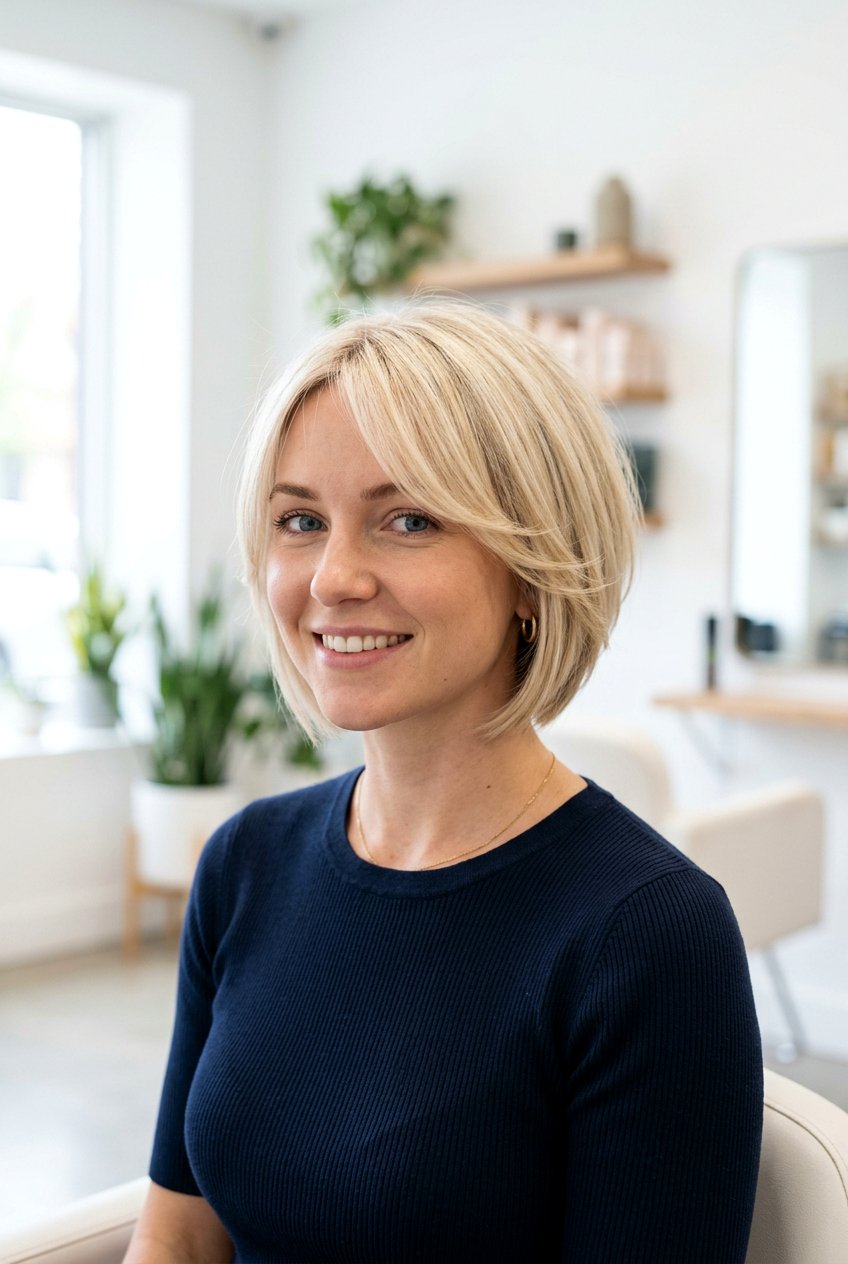 Tapered Medium Haircut - 20 medium haircuts for women over 50 - 20 medium haircuts for women over 50