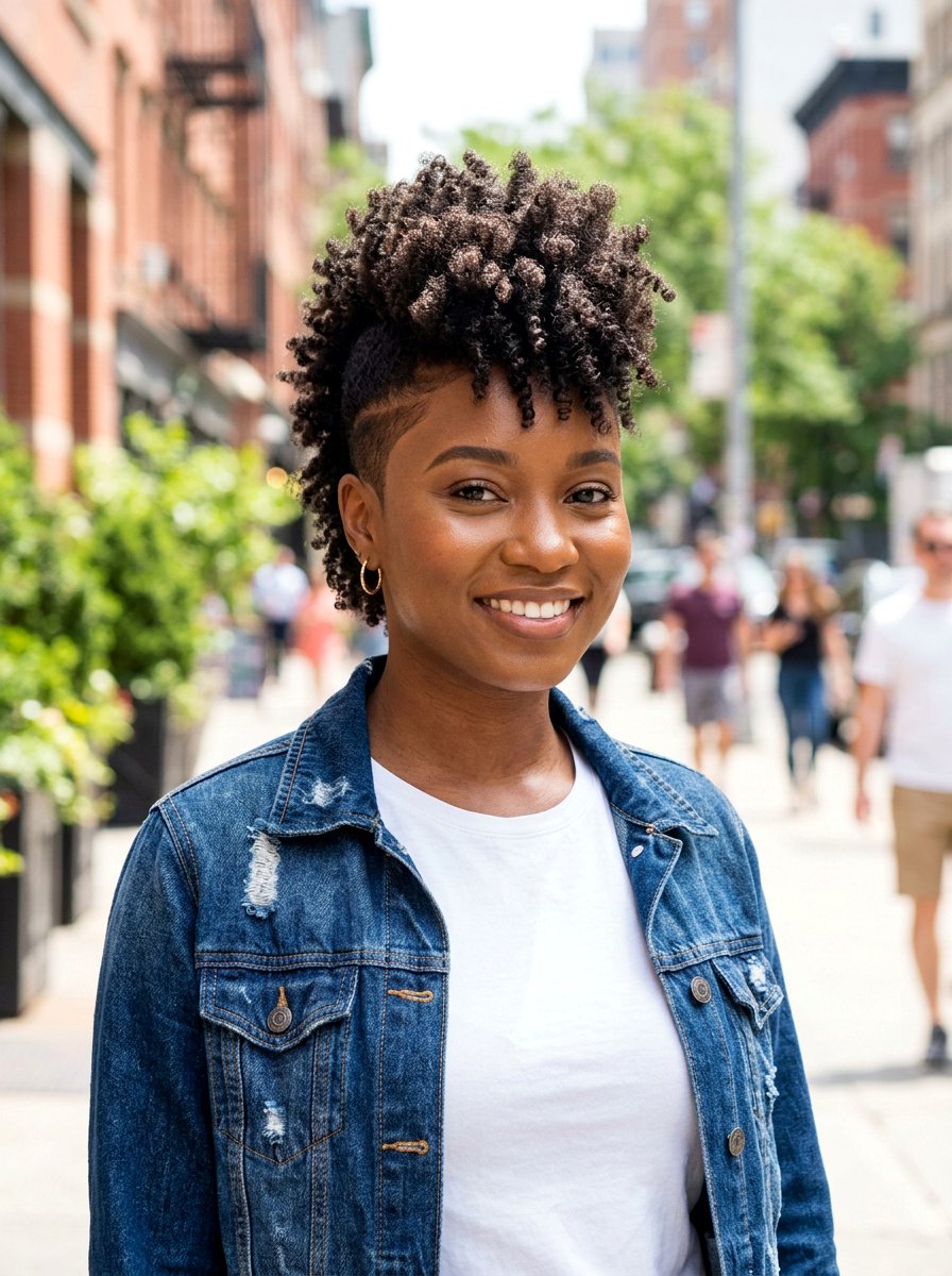 Tapered Mohawk Natural Hair - 20 tapered natural haircut for round face - 20 tapered natural haircut for round face